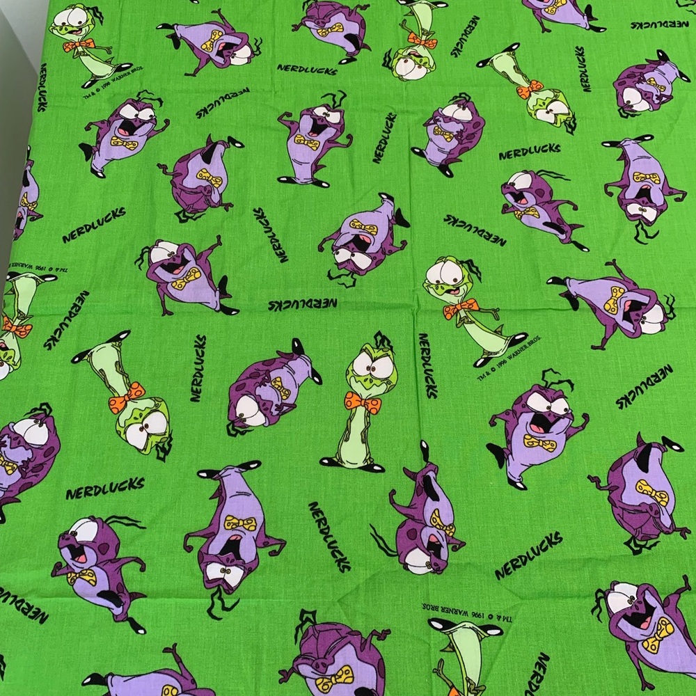 Space Jam Vintage Nerdlucks 1996 Warner Bros Cotton Fabric